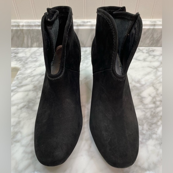 Lucca Lane Paydena size 8.5 Elegant Black Ankle Boots with Buckle Detail leather - Picture 3 of 8